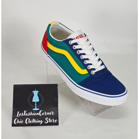 Vans Men's Yacht Club Old Skool Primary Color Block Canvas Shoes Size 9 114 - Picture 13 of 16